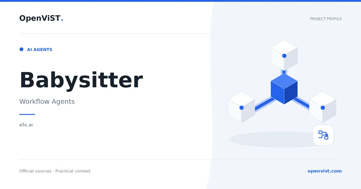 Babysitter — OpenViST project profile in Workflow Agents.