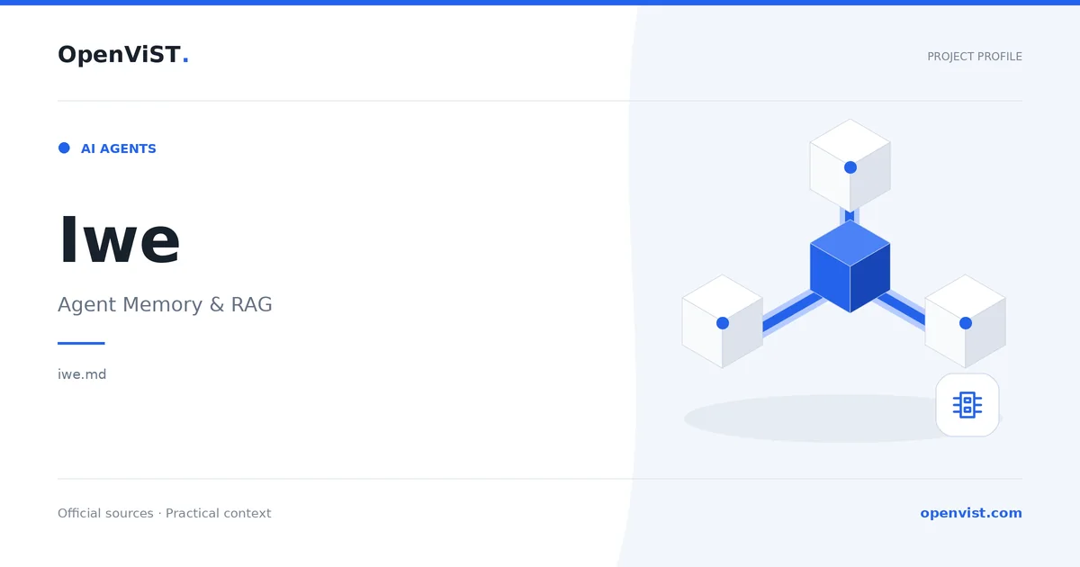 Iwe — OpenViST project profile in Agent Memory & RAG.