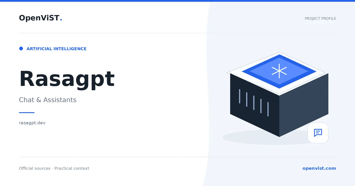 Rasagpt — OpenViST project profile in Chat & Assistants.