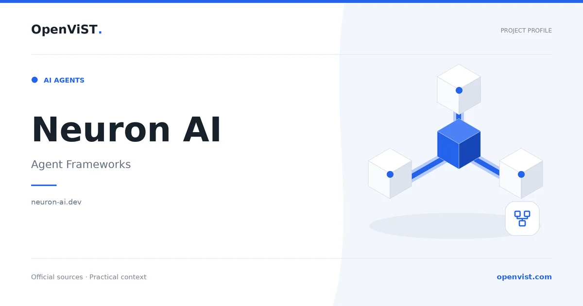 Neuron AI — OpenViST project profile in Agent Frameworks.