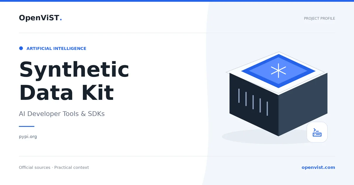 Synthetic Data Kit — OpenViST project profile in AI Developer Tools & SDKs.