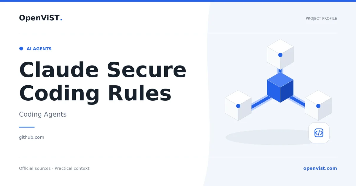Claude Secure Coding Rules — OpenViST project profile in Coding Agents.