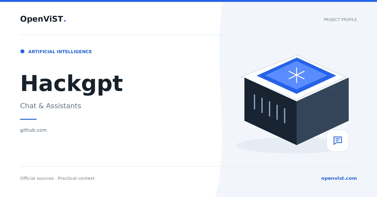 Hackgpt — OpenViST project profile in Chat & Assistants.