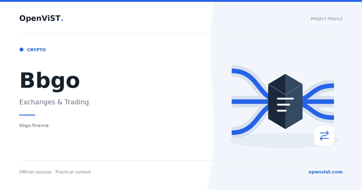 Bbgo — OpenViST project profile in Exchanges & Trading.