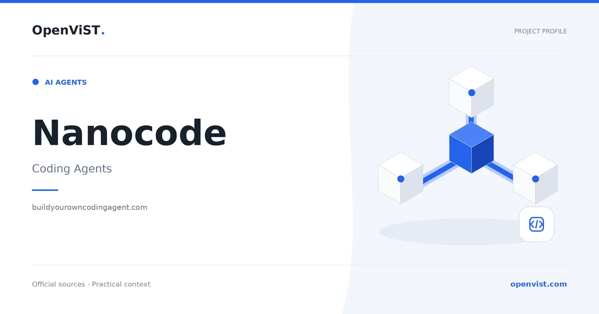 Nanocode — OpenViST project profile in Coding Agents.