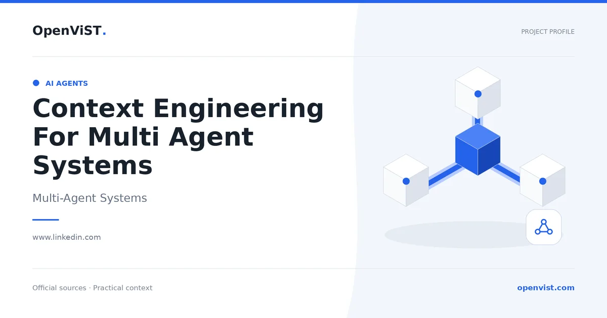 Context Engineering For Multi Agent Systems — OpenViST project profile in Multi-Agent Systems.
