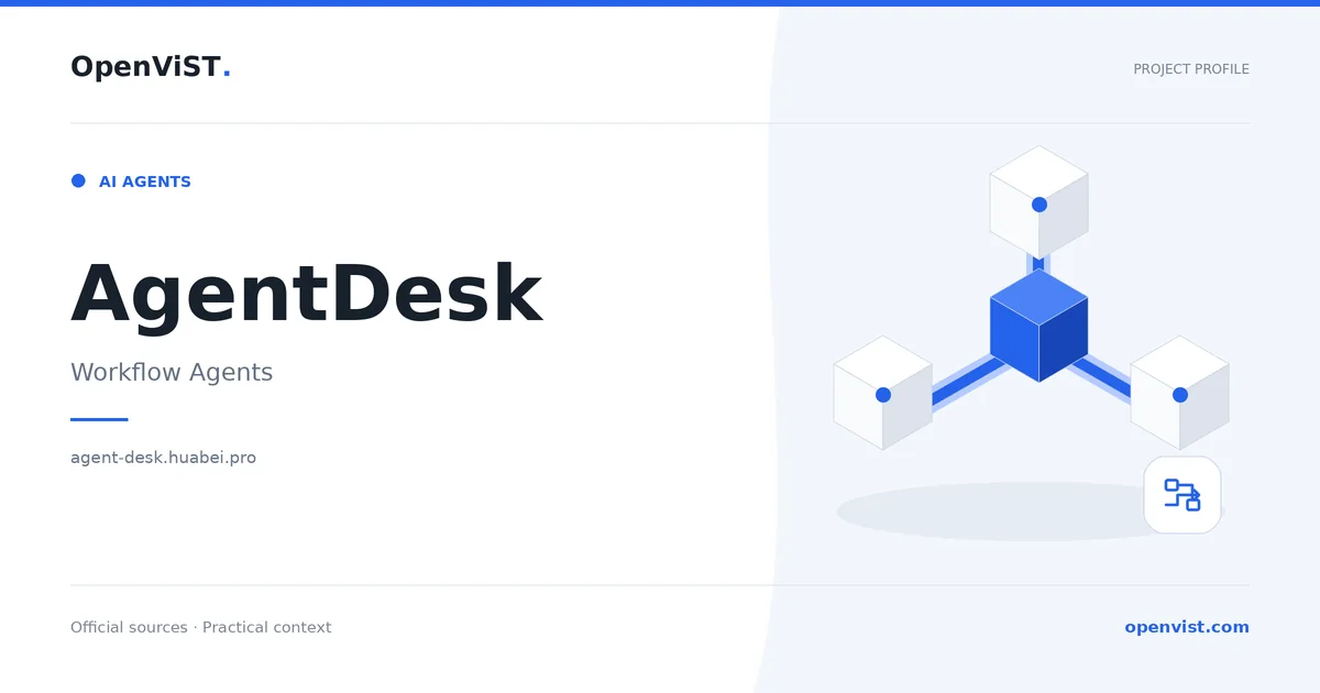 AgentDesk — OpenViST project profile in Workflow Agents.