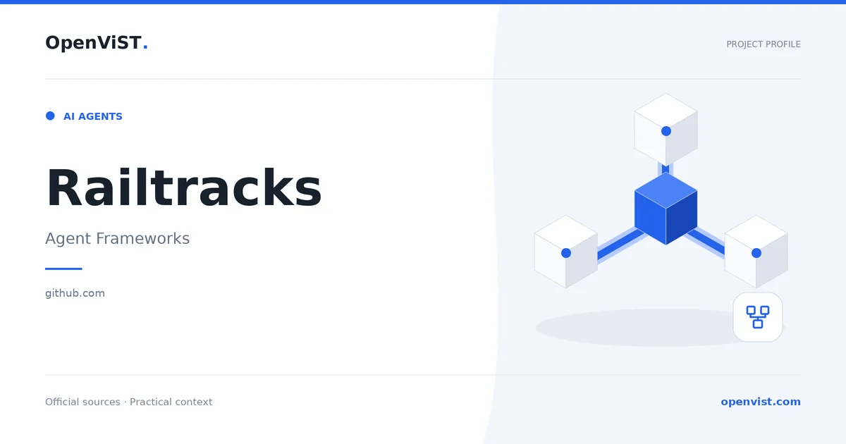 Railtracks — OpenViST project profile in Agent Frameworks.