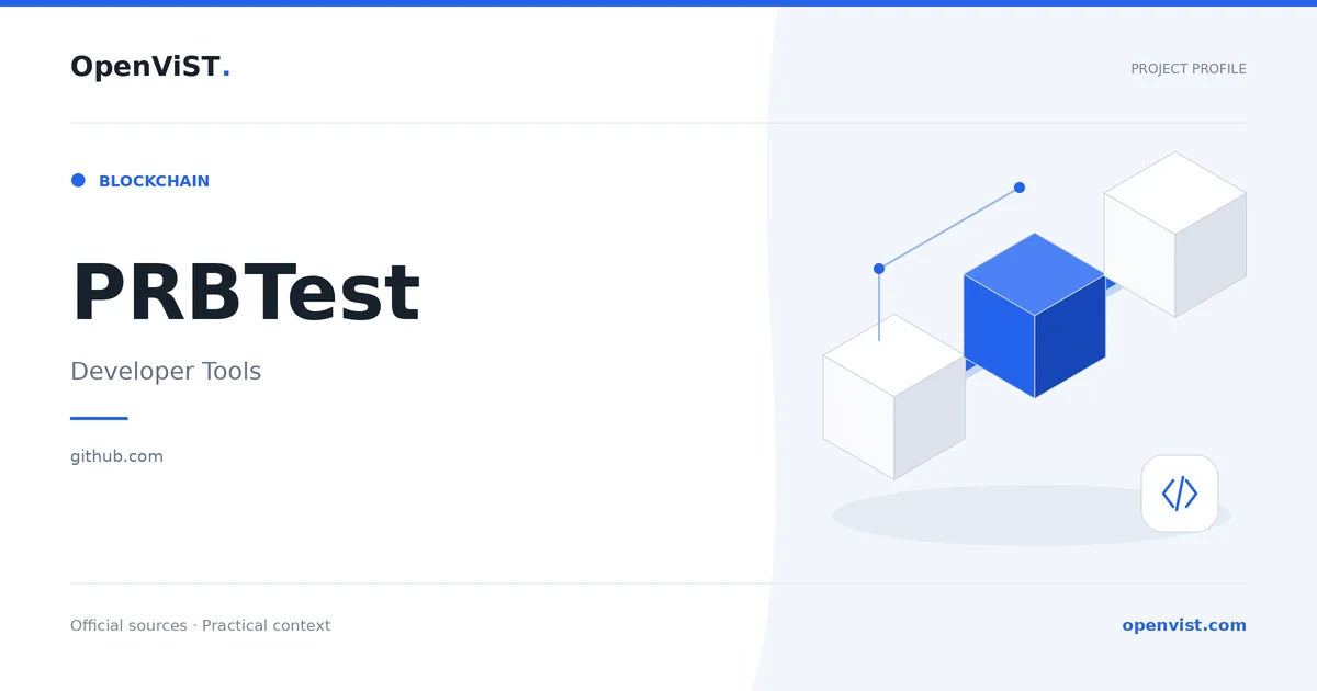 PRBTest — OpenViST project profile in Developer Tools.