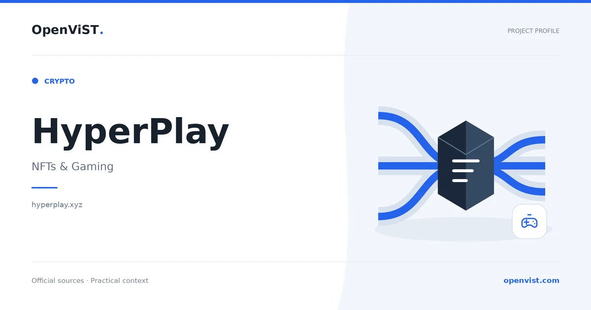 HyperPlay — OpenViST project profile in NFTs & Gaming.