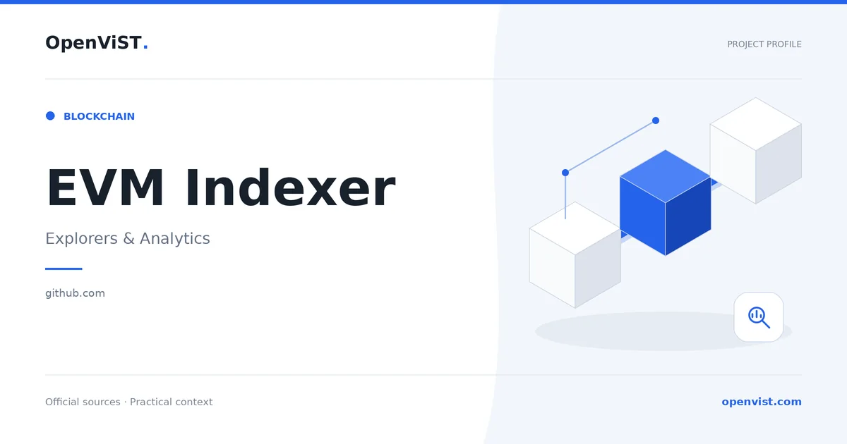 EVM Indexer — OpenViST project profile in Explorers & Analytics.
