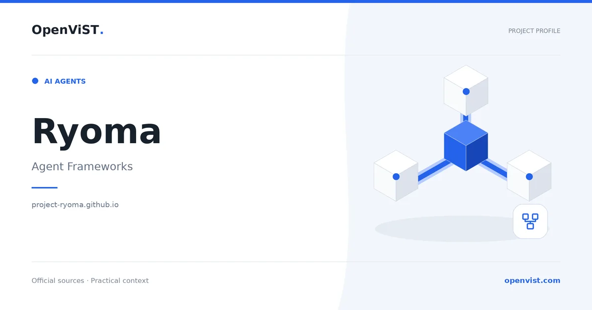 Ryoma — OpenViST project profile in Agent Frameworks.