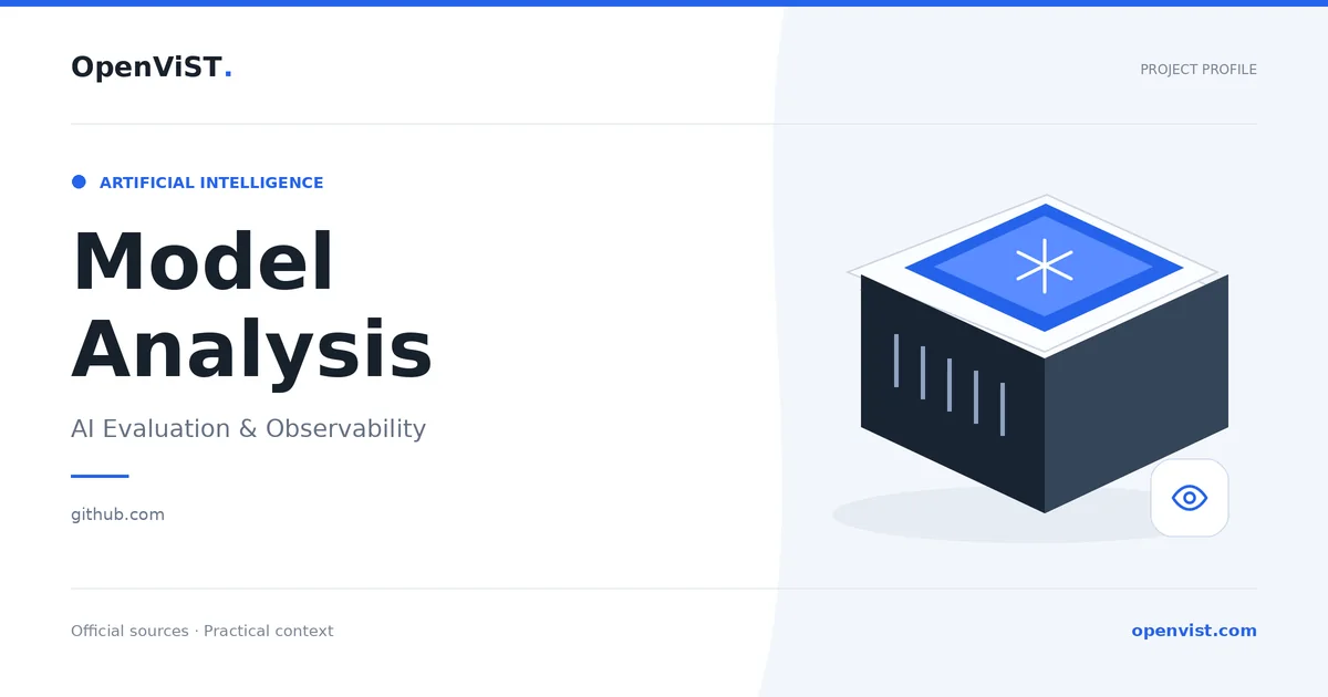 Model Analysis — OpenViST project profile in AI Evaluation & Observability.