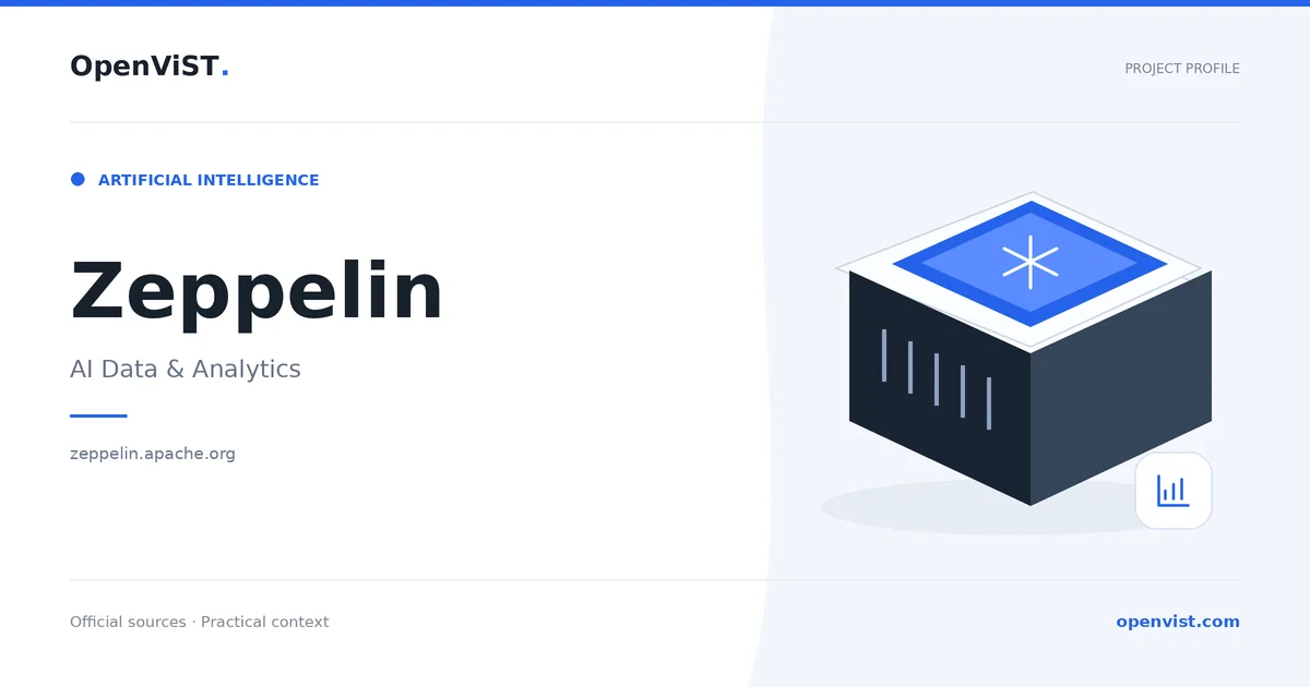 Zeppelin — OpenViST project profile in AI Data & Analytics.