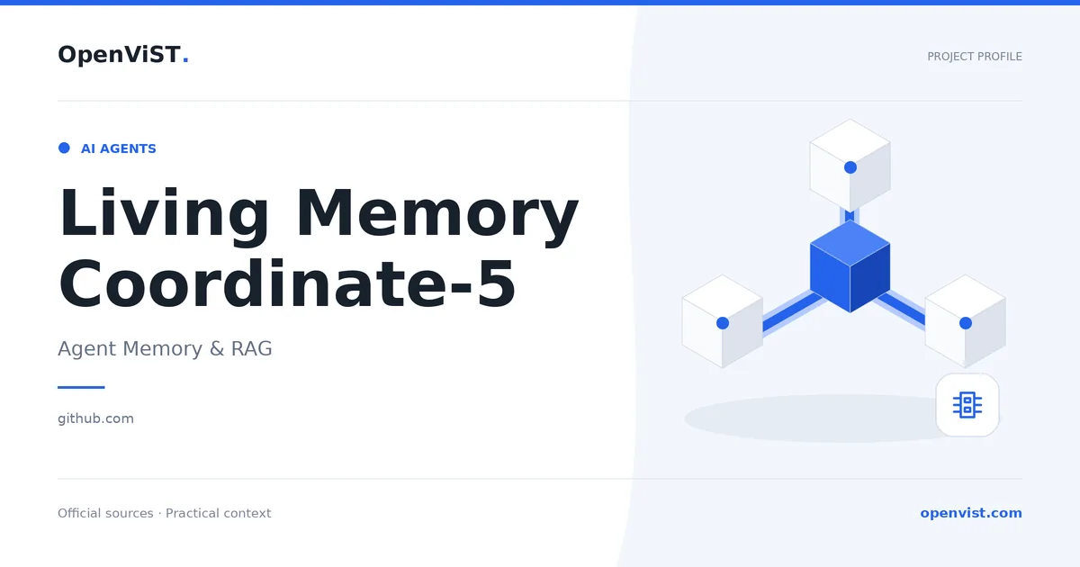 Living Memory Coordinate-5 — OpenViST project profile in Agent Memory & RAG.