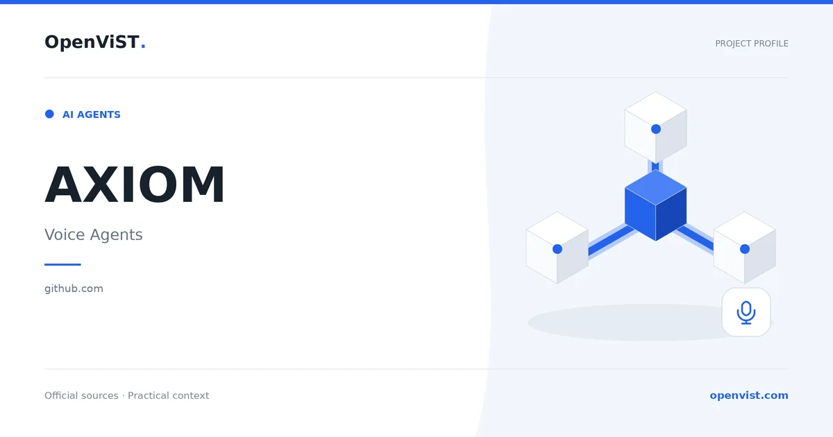 AXIOM — OpenViST project profile in Voice Agents.