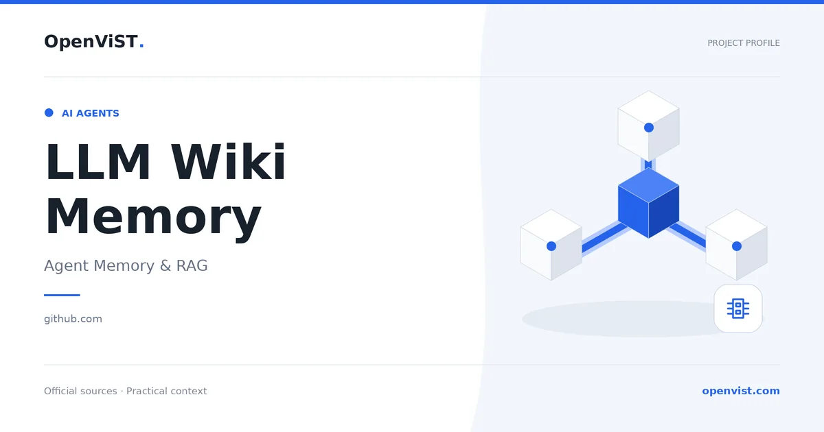 LLM Wiki Memory — OpenViST project profile in Agent Memory & RAG.