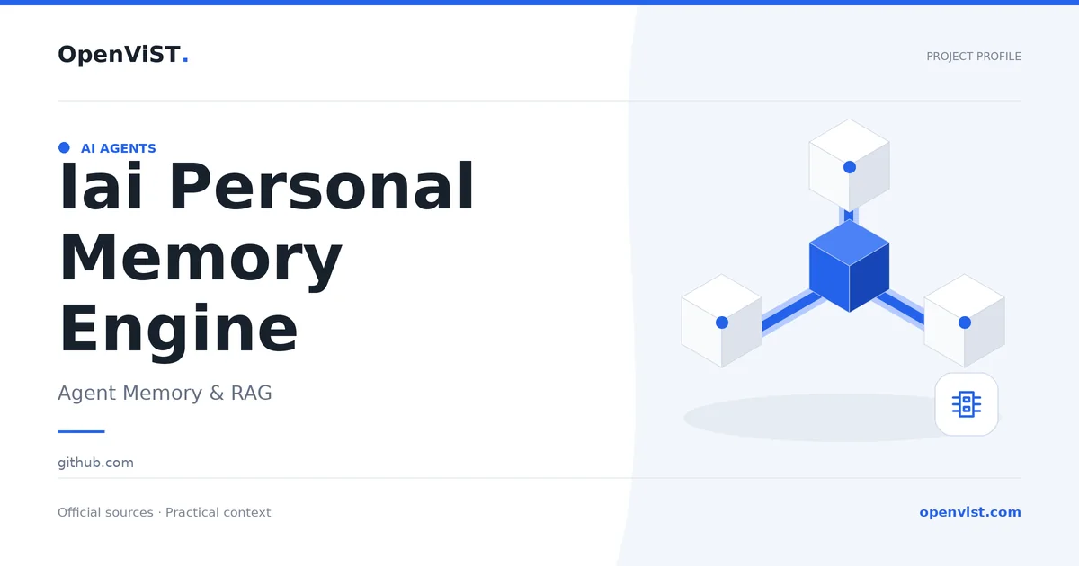 Iai Personal Memory Engine — OpenViST project profile in Agent Memory & RAG.