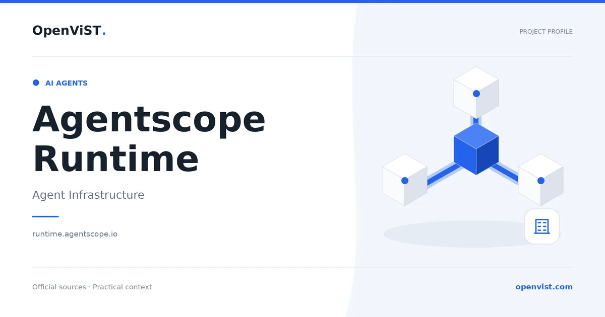 Agentscope Runtime — OpenViST project profile in Agent Infrastructure.