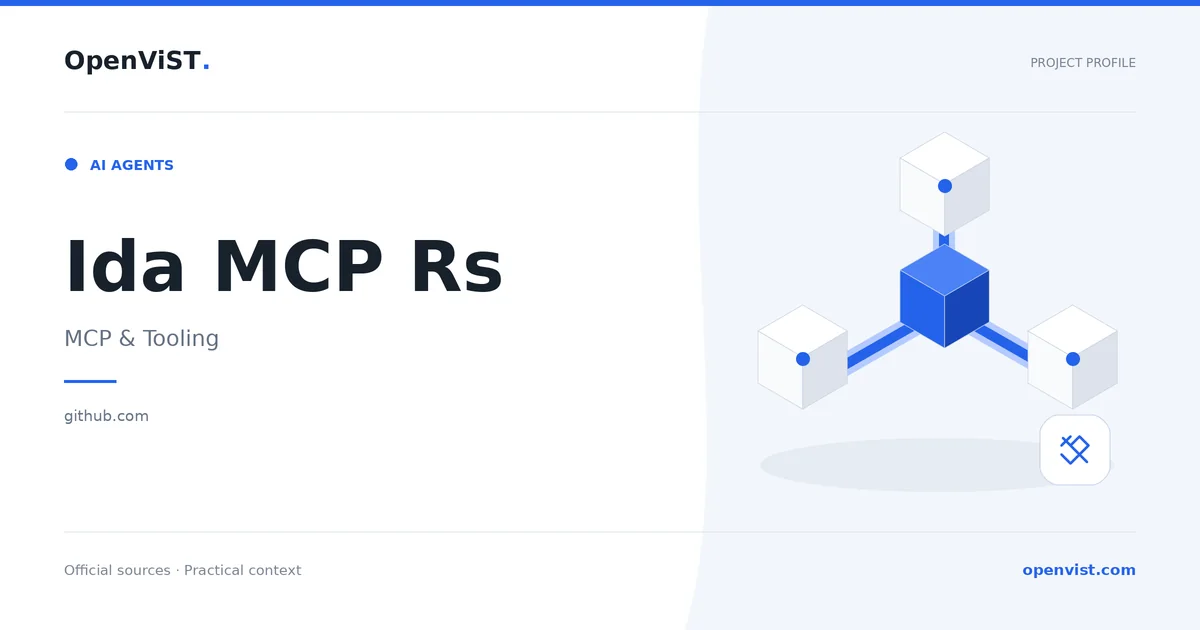 Ida MCP Rs — OpenViST project profile in MCP & Tooling.