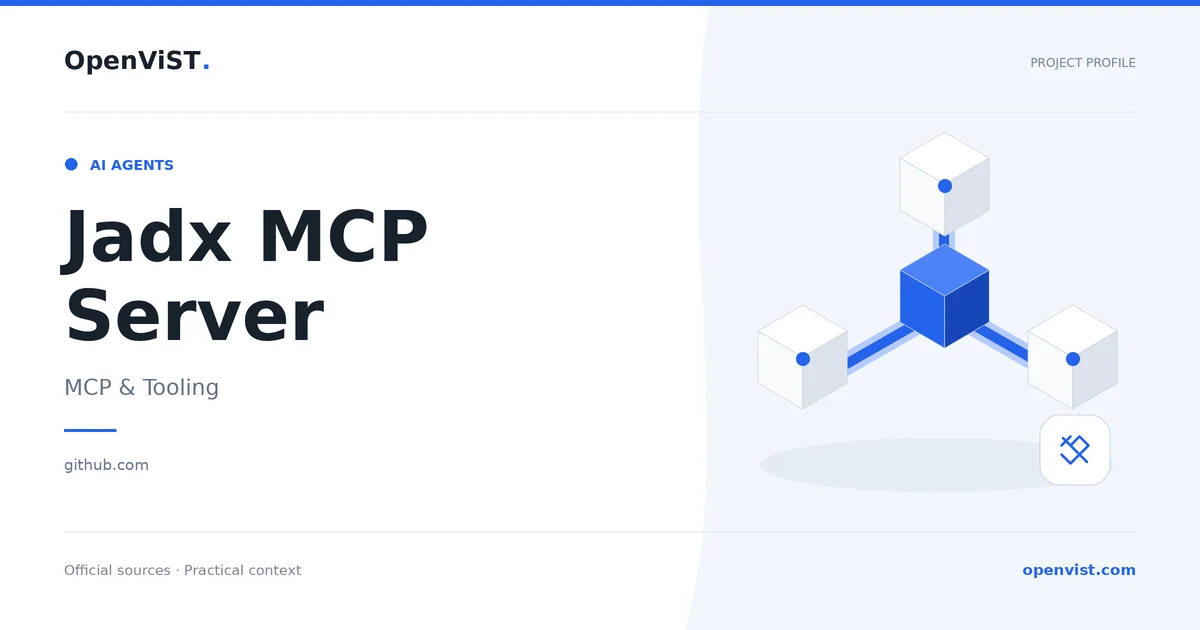 Jadx MCP Server — OpenViST project profile in MCP & Tooling.