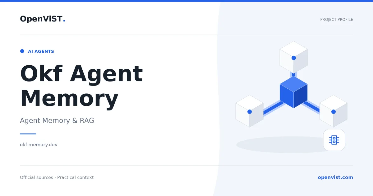 Okf Agent Memory — OpenViST project profile in Agent Memory & RAG.