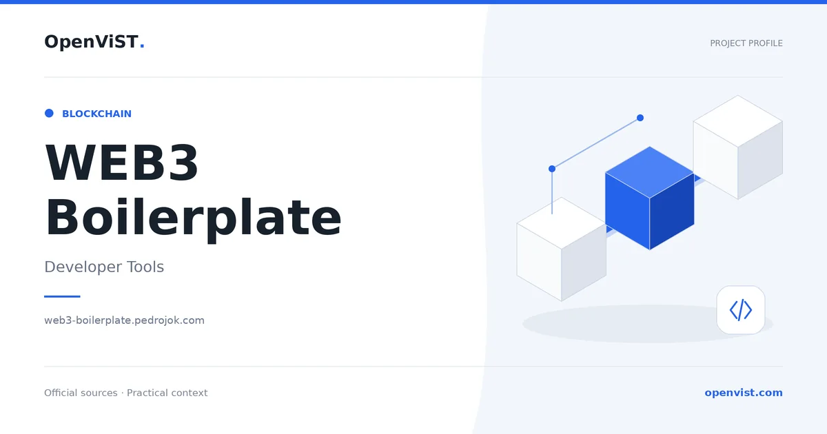 WEB3 Boilerplate — OpenViST project profile in Developer Tools.