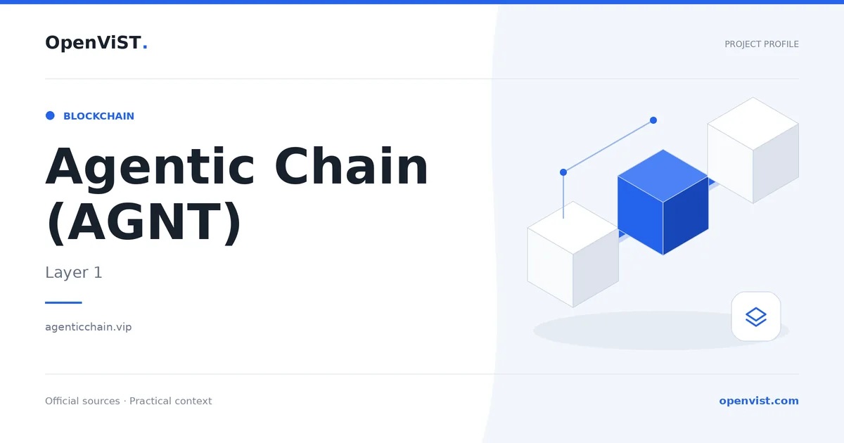 Agentic Chain (AGNT) — OpenViST project profile in Layer 1.