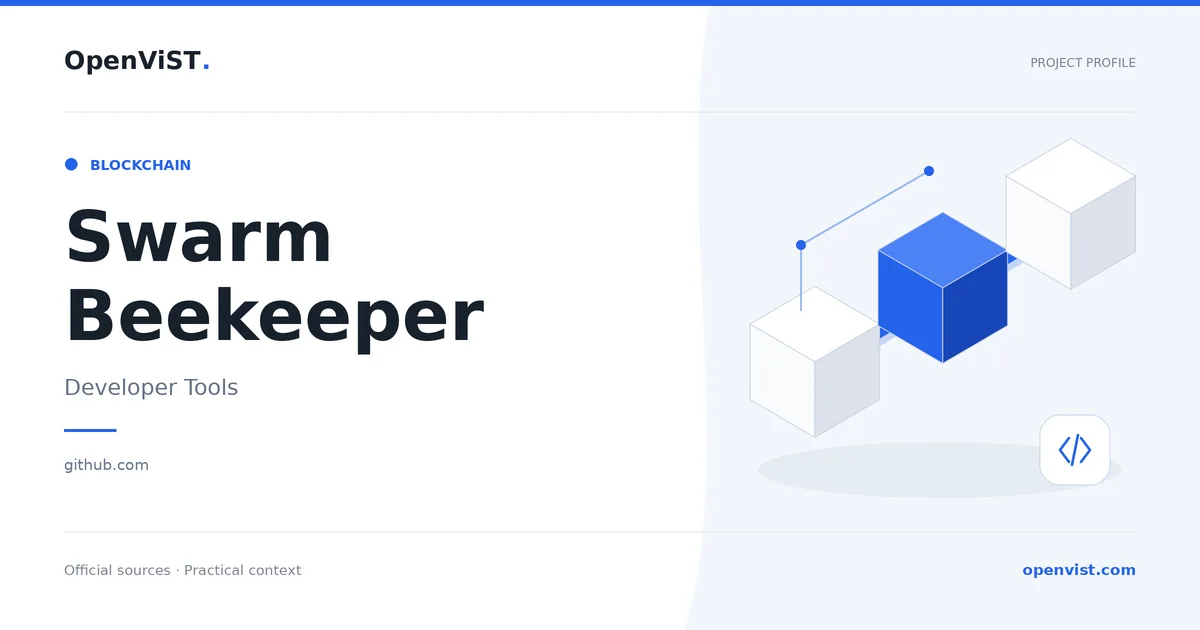 Swarm Beekeeper — OpenViST project profile in Developer Tools.