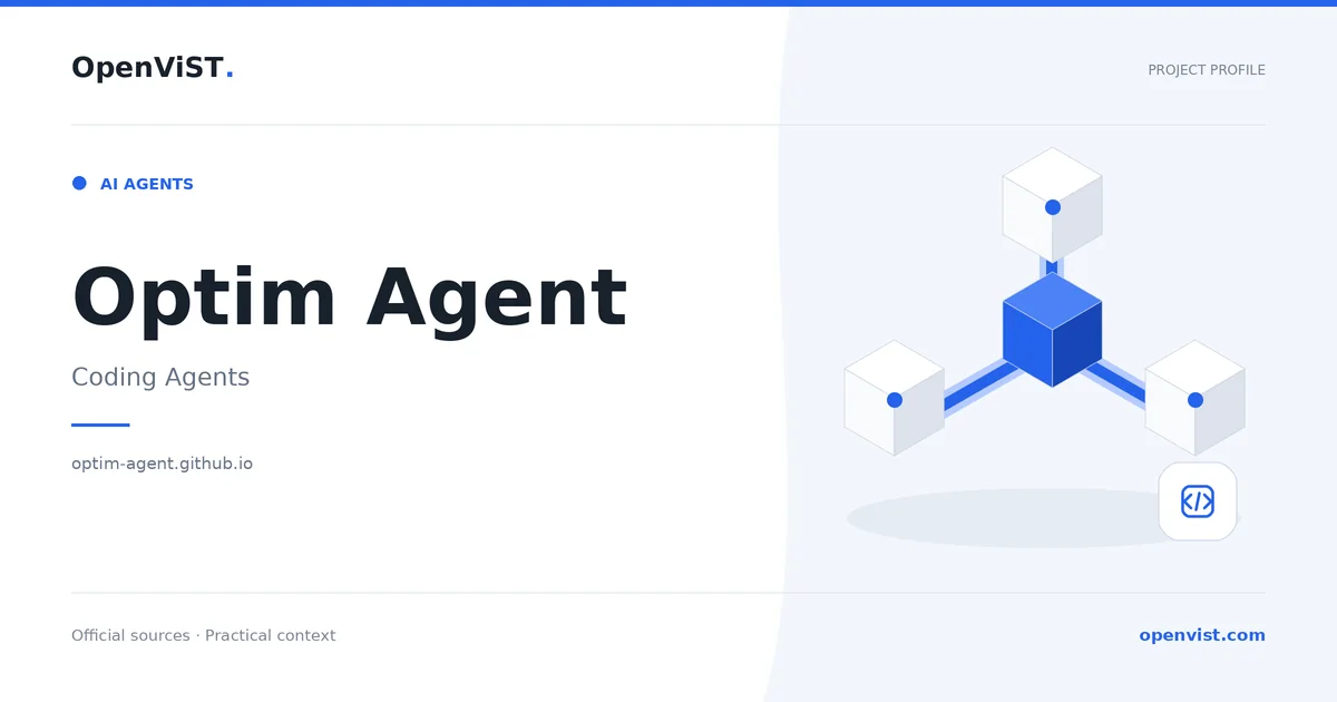Optim Agent — OpenViST project profile in Coding Agents.