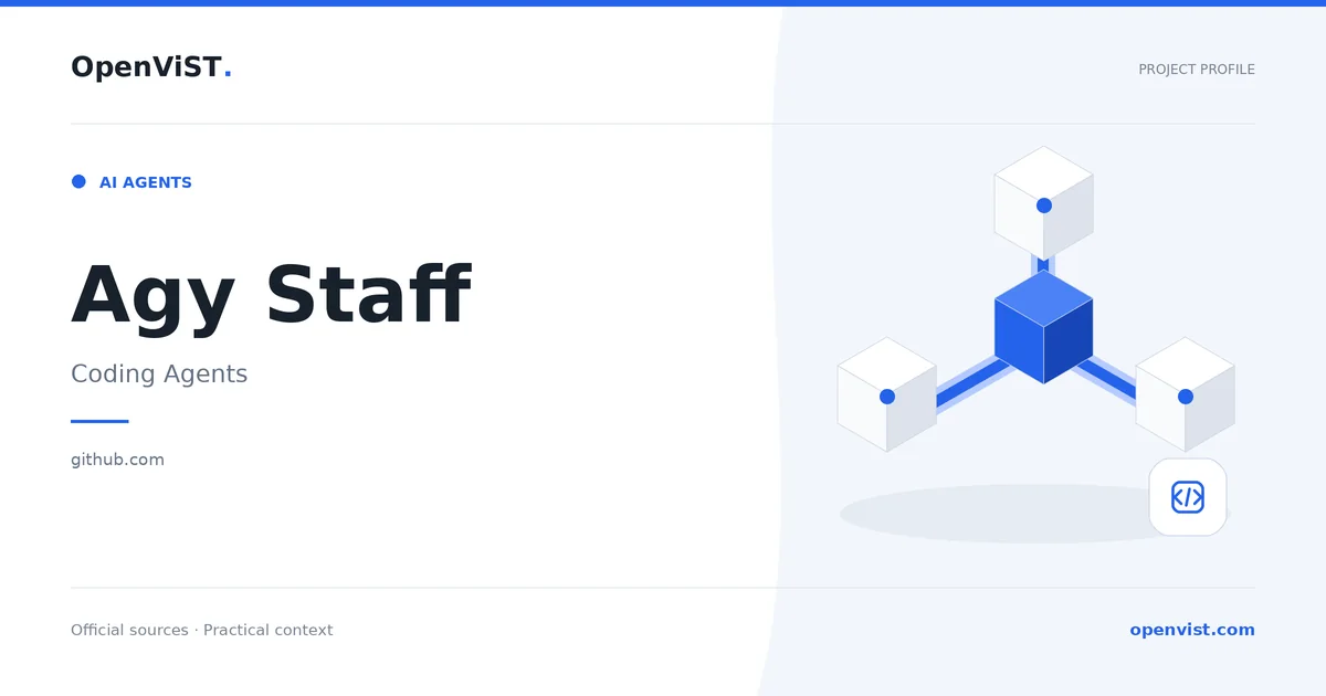 Agy Staff — OpenViST project profile in Coding Agents.