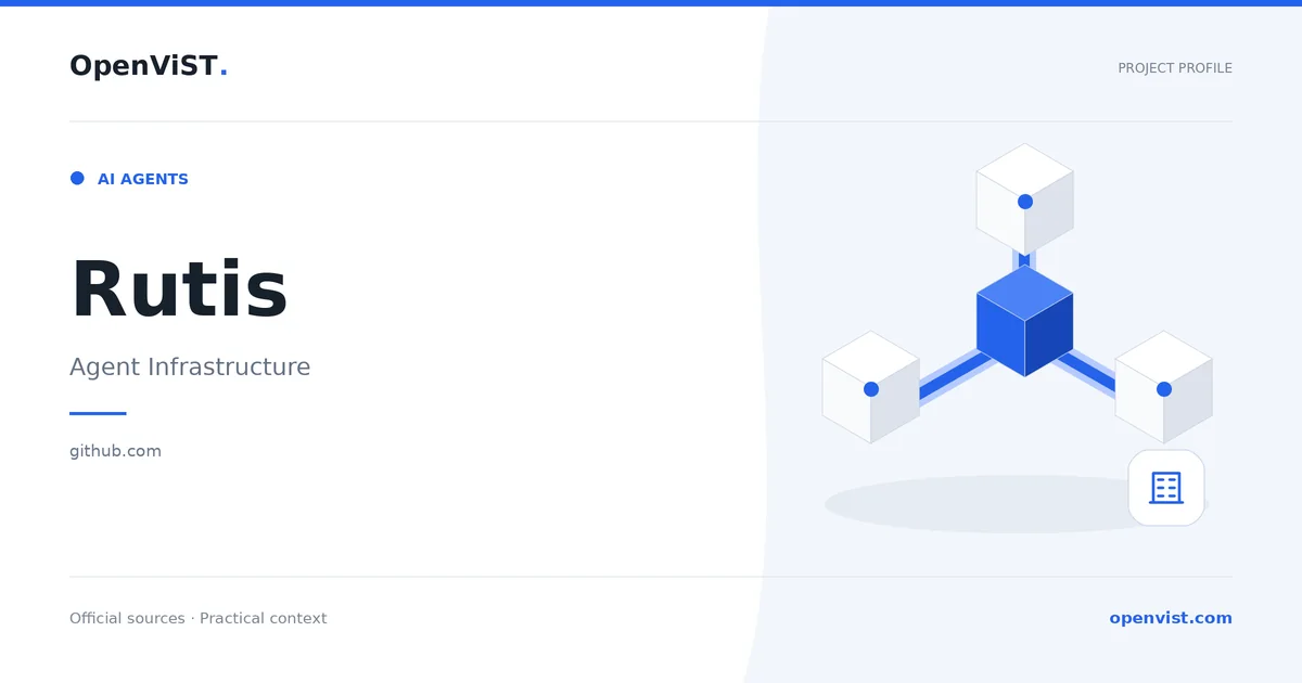 Rutis — OpenViST project profile in Agent Infrastructure.