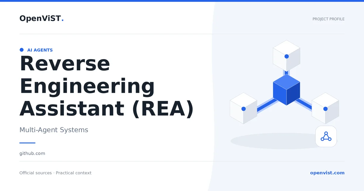 Reverse Engineering Assistant (REA) — OpenViST project profile in Multi-Agent Systems.