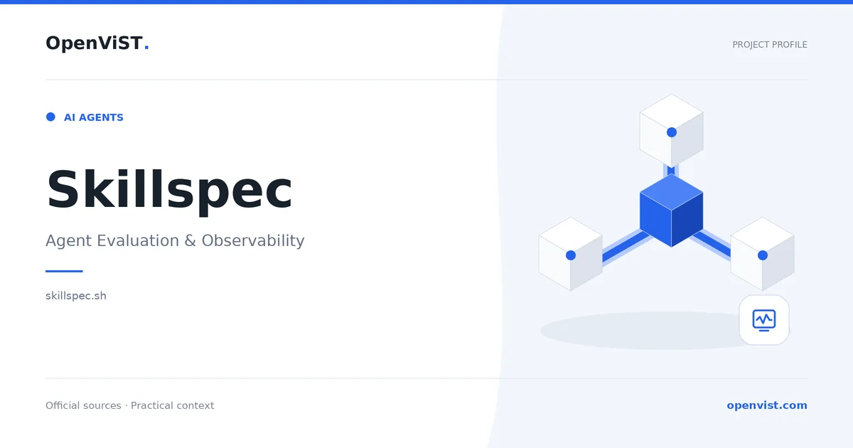 Skillspec — OpenViST project profile in Agent Evaluation & Observability.