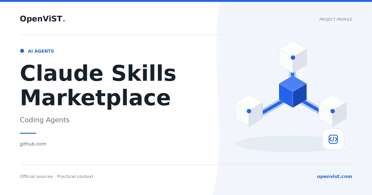 Claude Skills Marketplace — OpenViST project profile in Coding Agents.