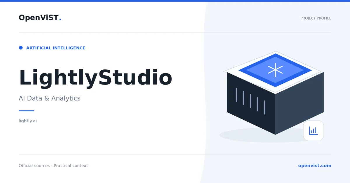 LightlyStudio — OpenViST project profile in AI Data & Analytics.
