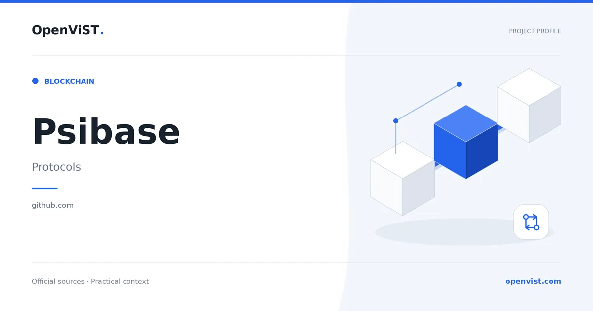 Psibase — OpenViST project profile in Protocols.