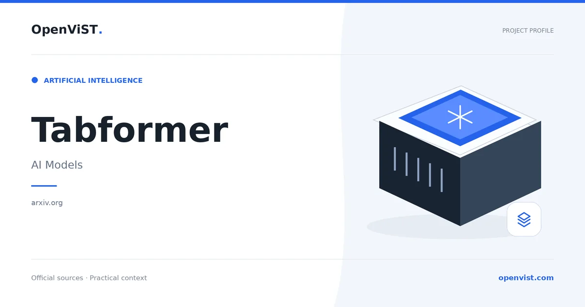 Tabformer — OpenViST project profile in AI Models.
