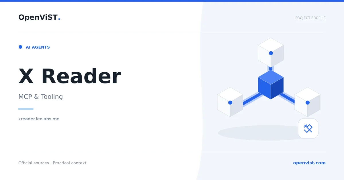 X Reader — OpenViST project profile in MCP & Tooling.
