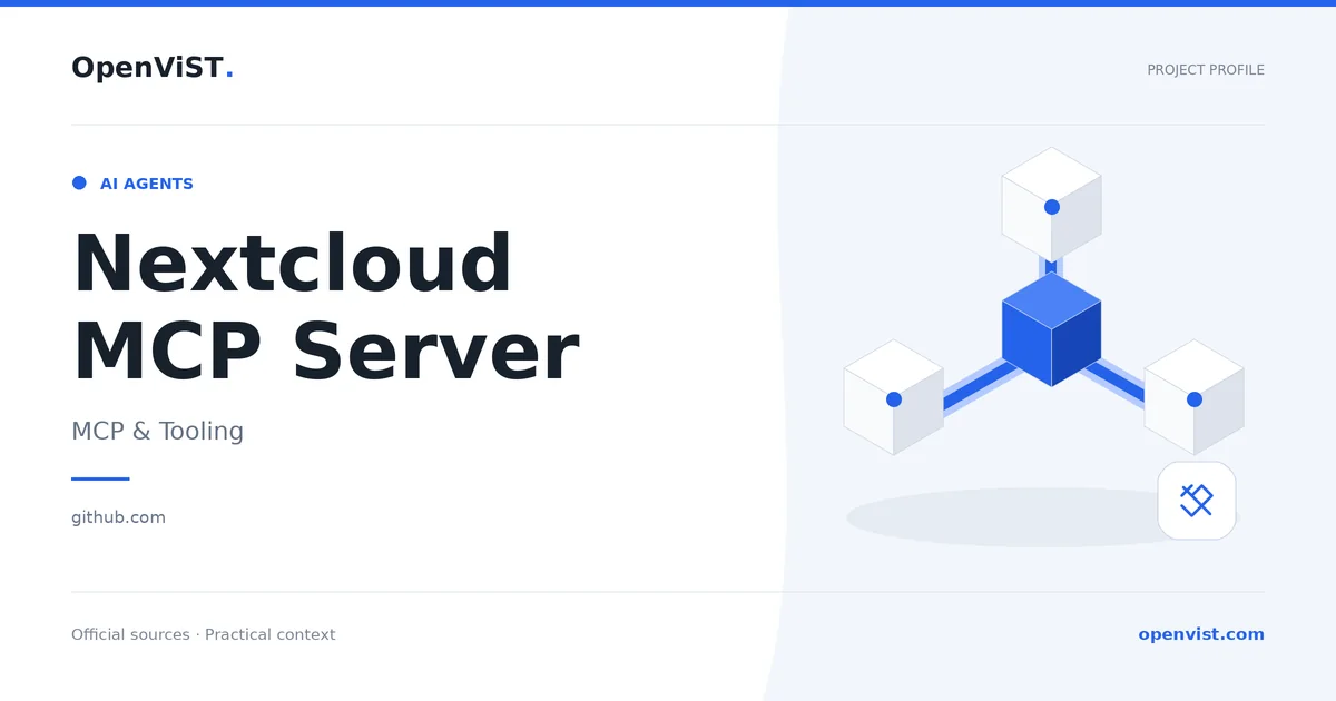 Nextcloud MCP Server — OpenViST project profile in MCP & Tooling.