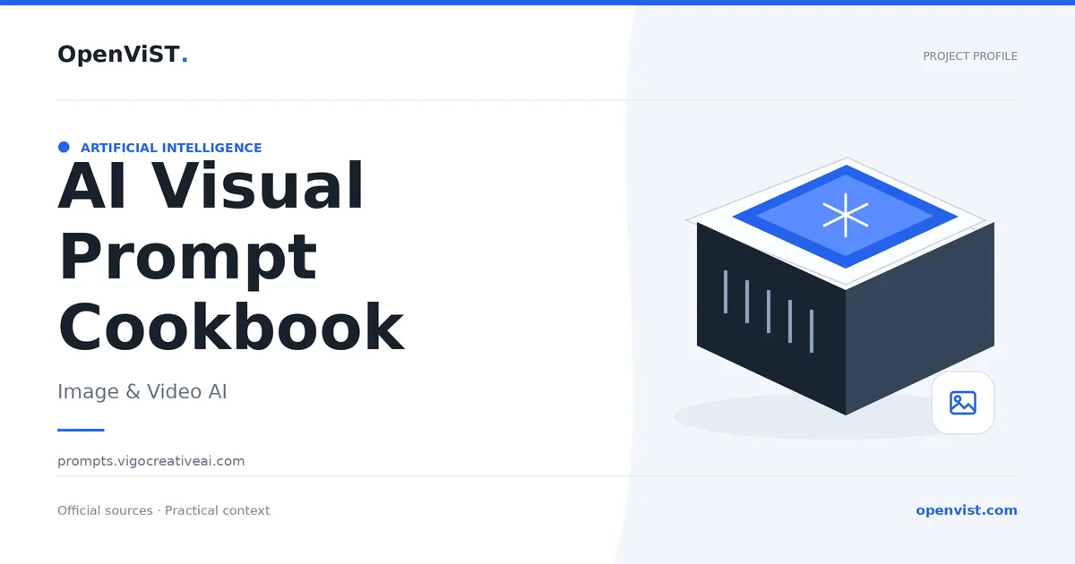 AI Visual Prompt Cookbook — OpenViST project profile in Image & Video AI.