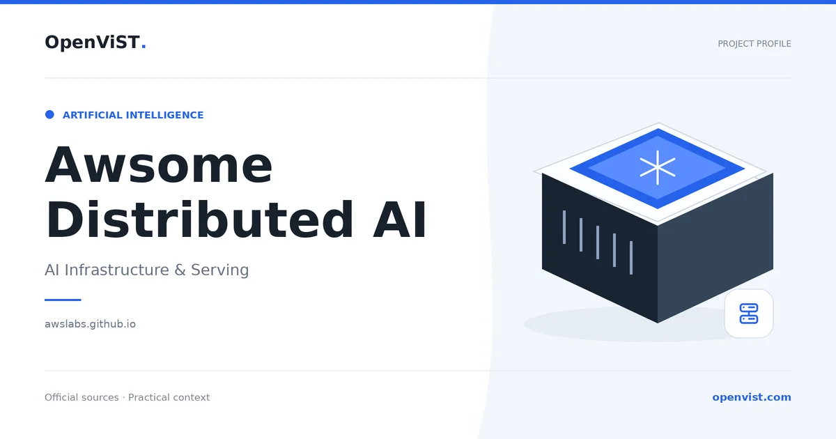 Awsome Distributed AI — OpenViST project profile in AI Infrastructure & Serving.
