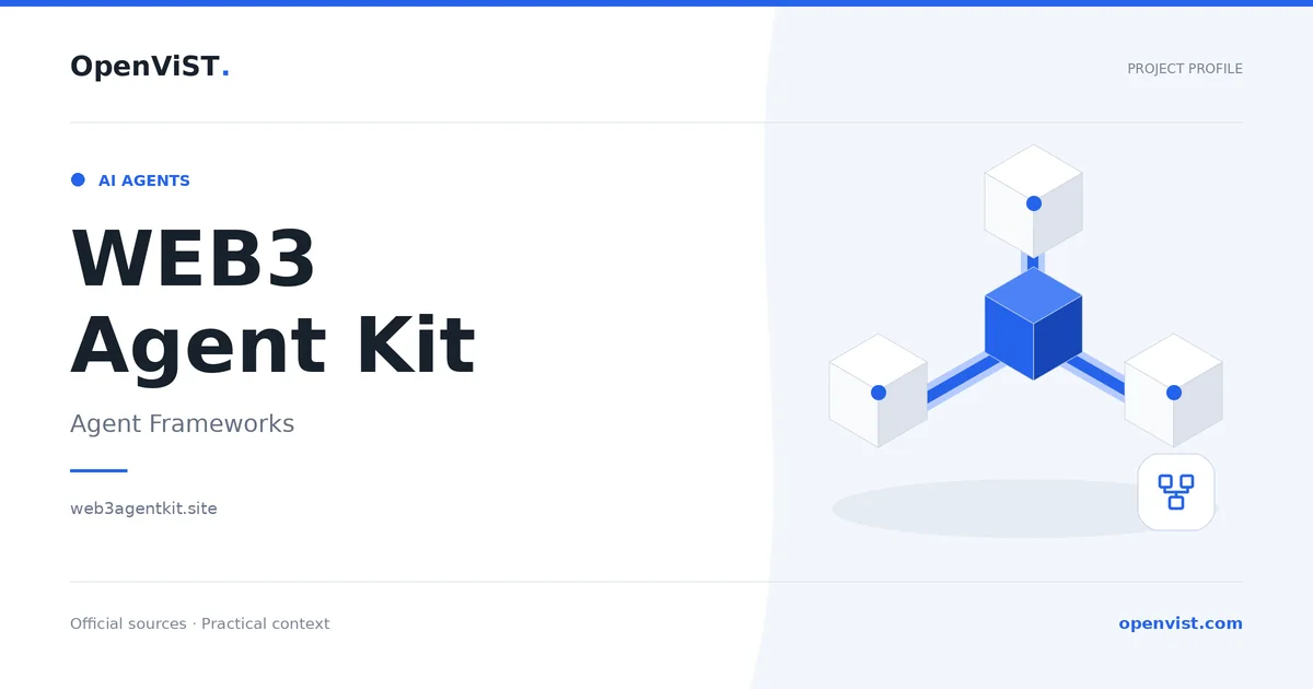 WEB3 Agent Kit — OpenViST project profile in Agent Frameworks.