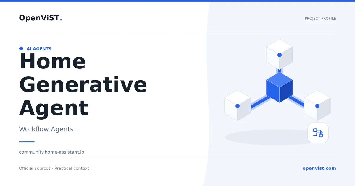Home Generative Agent — OpenViST project profile in Workflow Agents.