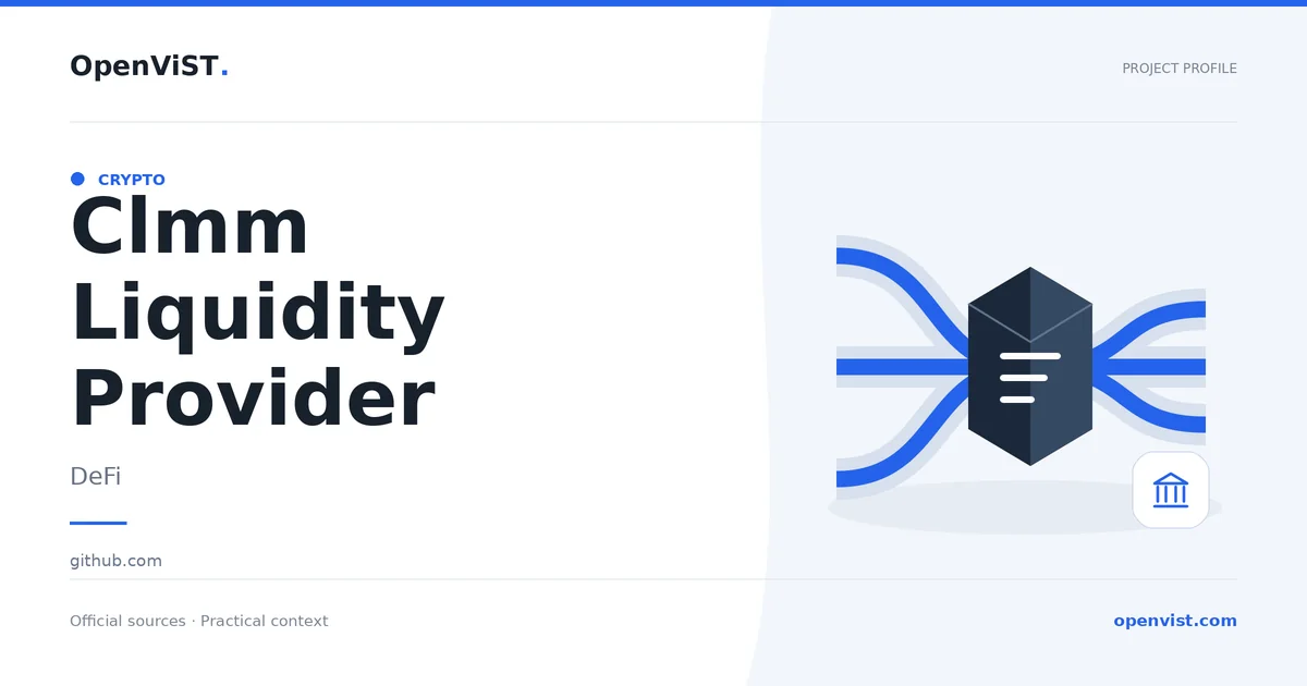 Clmm Liquidity Provider — OpenViST project profile in DeFi.