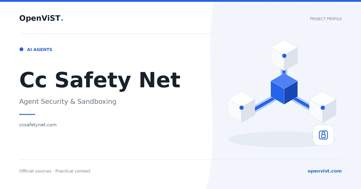 Cc Safety Net — OpenViST project profile in Agent Security & Sandboxing.