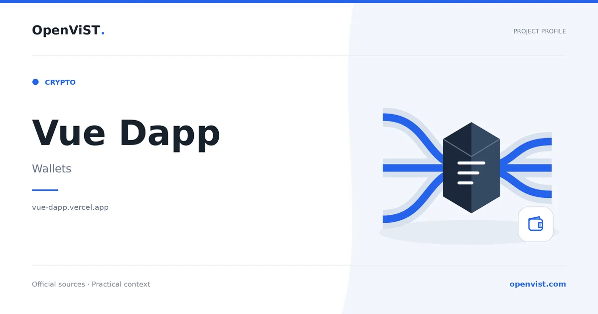 Vue Dapp — OpenViST project profile in Wallets.
