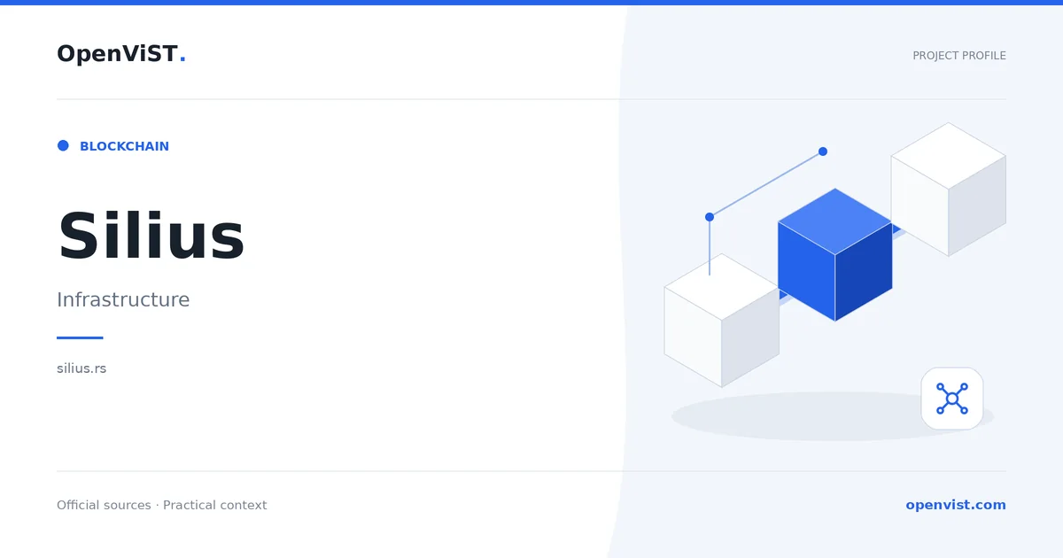 Silius — OpenViST project profile in Infrastructure.