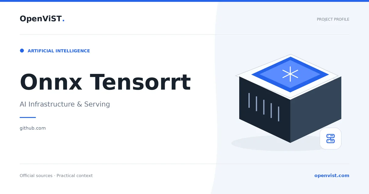 Onnx Tensorrt — OpenViST project profile in AI Infrastructure & Serving.