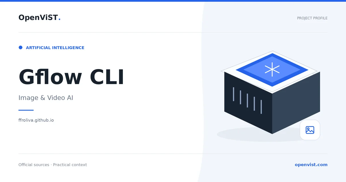 Gflow CLI — OpenViST project profile in Image & Video AI.